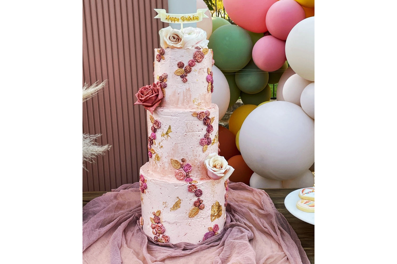 Boho Floral themed cake